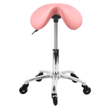 Pink discount saddle chair